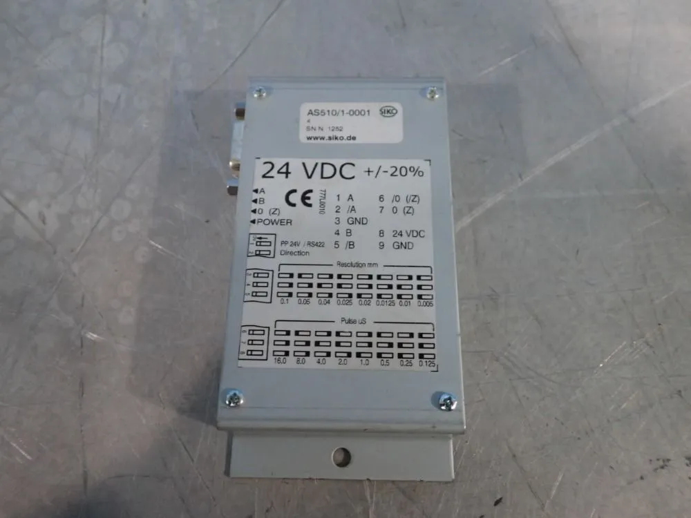 Used SIKO AS510/10001 Input / Output Modules | HGR 24 #753432