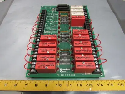 Electro Cam PS-4100-12-224 Output Circuit Board I/O Rack EC-ODC5 Relay Module