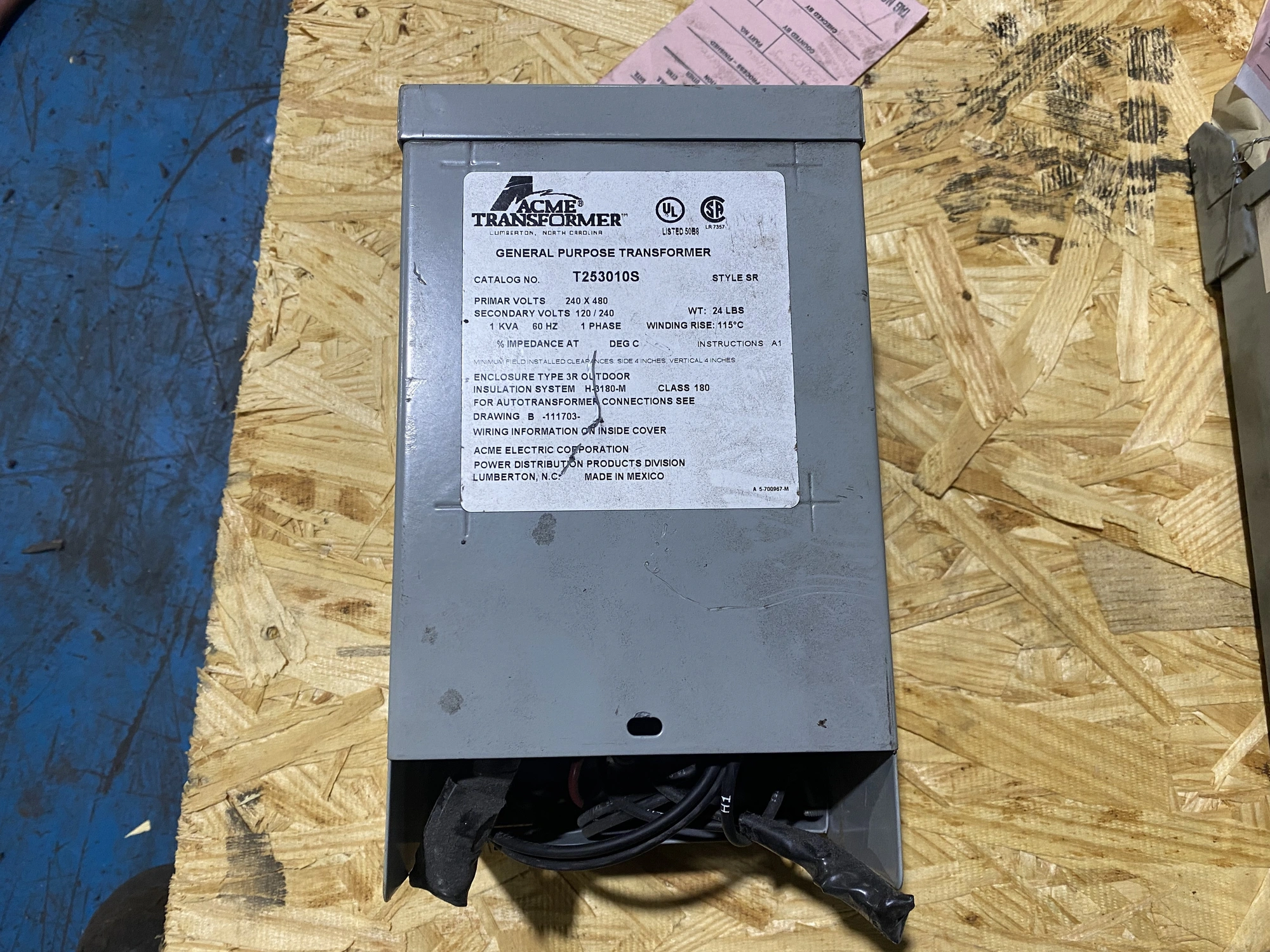 USED ACME ELECTRIC TRANSFORMER T-2-53010-S