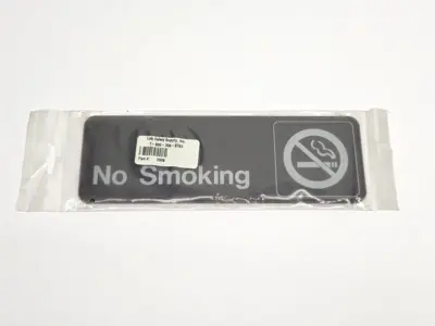 2906 | Lab Safety Supply Inc.  No Smoking Sign LOT OF 10 - New