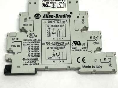 USED ALLEN-BRADLEY SER. A TERMINAL BLOCK RELAY W/ 700-TBR24X SER. A RELAY