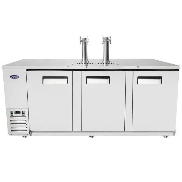 New | in-Stock Atosa New Atosa MKC90GR 90'' Keg Cooler with 2 Dual Tap Towers Beer Equipment Illinois US | Falcon Restaurant Supply #1375382