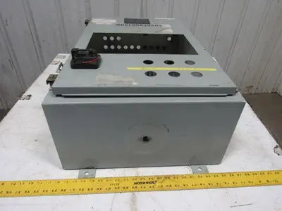 Hoffman 30x20x10" Electrical Enclosure Back Plate And Mounted Components