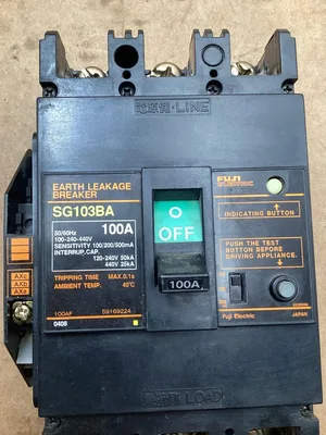 Fuji SG103BA 100A Earth Leakage Circuit Breaker; 59169224 100-240-440V
