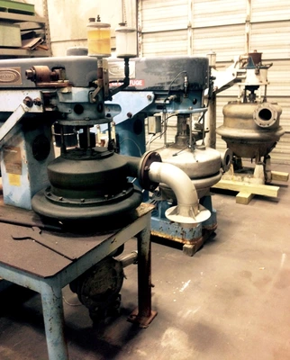 Dorr-Oliver H-20 nozzle centrifuge, 316SS.