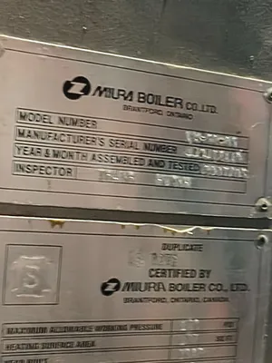Used MIURA LX-150SG Boilers South Carolina US | ESS Industrial Equipment Sales #1517204