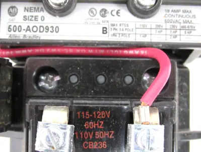 ALLEN BRADLEY 500-AOD930 AC CONTACTOR SIZE 0 SER.B 500AOD930 NEW SURPLUS