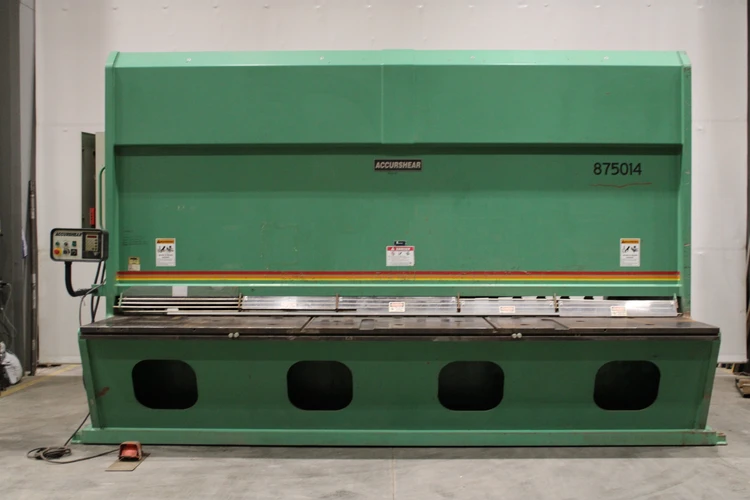 Used ACCURSHEAR 875014 Power Squaring Shears (Inch) Michigan US | Vander Ziel Machinery Sales #789512