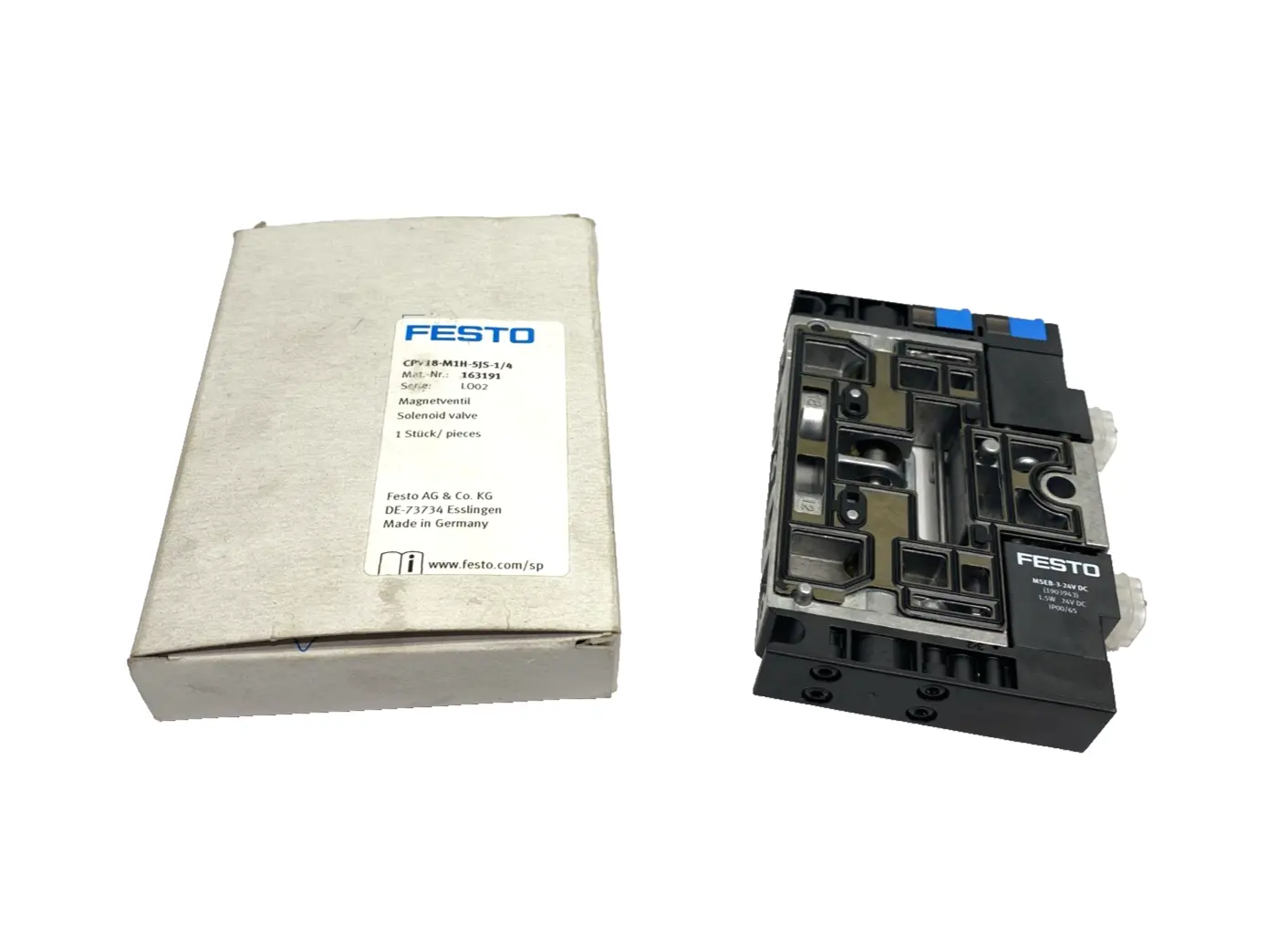 New | in-Stock Festo 163191 Solenoid Valves Michigan US | Maverick Industrial Sales #1518216
