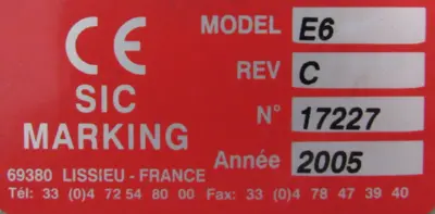 USED SIC MARKING E6 CONTROLLER