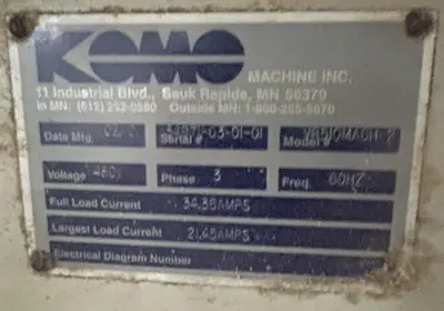 KOMO VR510 MACH-II, 5' x 10' MOVING TABLE CNC ROUTER