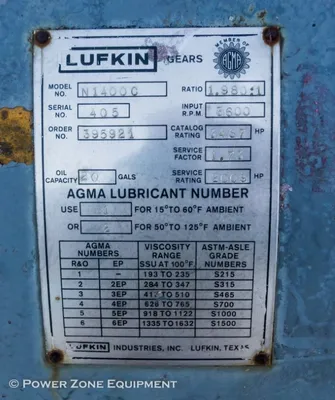 USED LUFKIN N1400C
