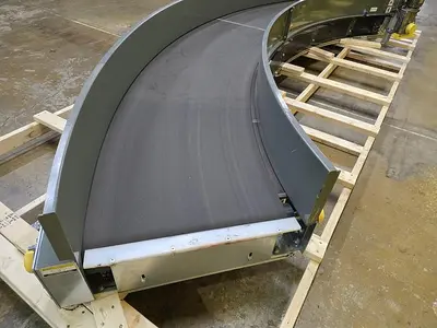 Used 2022 TRANSNORM BELTED CURVE CONVEYOR Belt Conveyors Wisconsin US | Packer City Sales #1297934