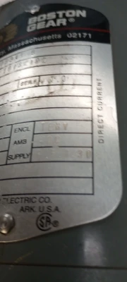 USED BOSTON GEAR 1750 rpm 3327P TENV