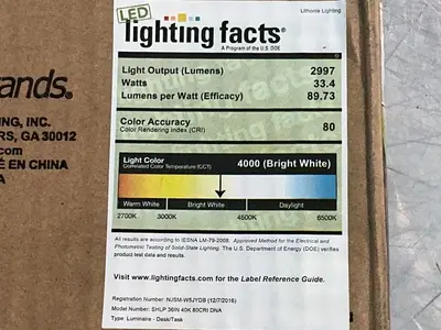 Used LITHONIA LIGHTING SHLP 36IN 40K 80CRI DNA Lighting Ohio US | HGR 24 #1489699