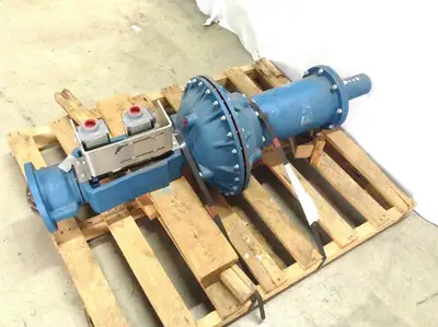 USED ITT 32107 4 INCH AIR ACTUATOR VALVE W/ LIMIT SWITCHES