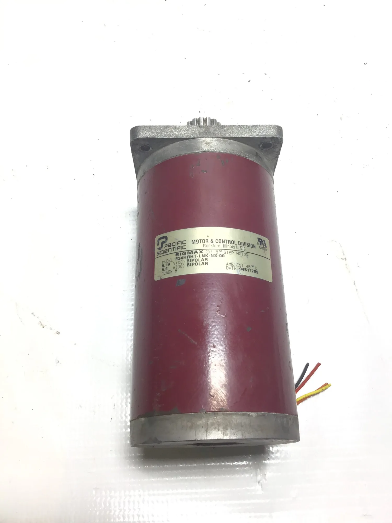 Pacific Scientific E34HRHT-LNK-NS-00 Sigmax 1.8° Step Motor