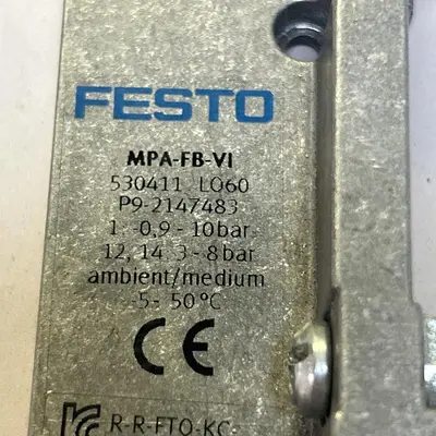 Used FESTO MPA-FB-V1 Misc Electrical & Power Parts Ohio US | Surplus Asset Holdings #1245315