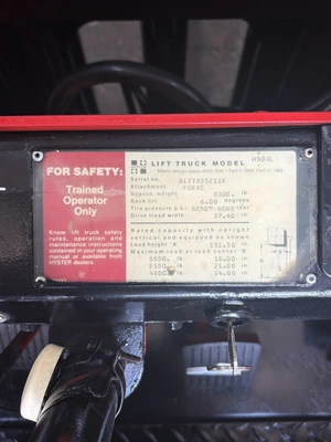 USED 1990 HYSTER H50XL