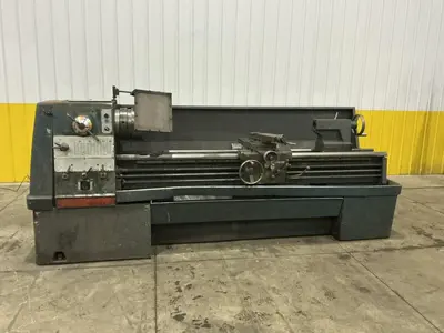 21" X 84" CLAUSING MODEL #21 ENGINE LATHE METRIC & 3.5" HOLE: YOBRO #25140