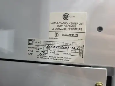 USED SQUARE D MODEL 6