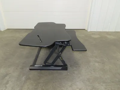 Mount-It! Sit Stand Desk XL 48" Wide Approx. 12" Infinitely Adjustable Height