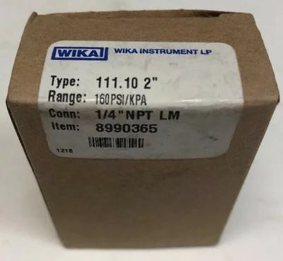 New | in-Stock WIKA 111.10 Air Pressure Regulators | J&J Industrial Supply #545756