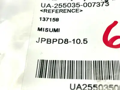 JPBPD8-10.5 | MiSUMi  Large Head Locating Pin - Tapered Tip, Straight Shank - New