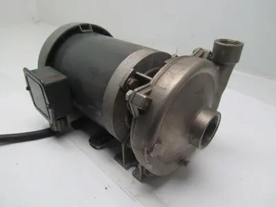 MP Pumps 30254 chemflo 1 316SS pump pumpak 3.6" Impeller w/3PH 220/440V Motor