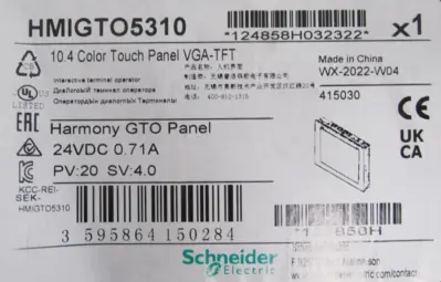 NEW SCHNEIDER ELECTRIC HMIGT05310 COLOR TOUCH MONITOR 10.4"