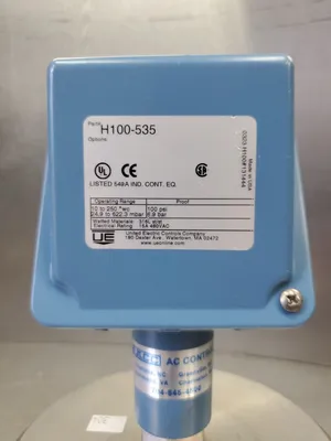 UNITED ELECTRIC H100-535 Pressure Module, 100psi. 6E-17