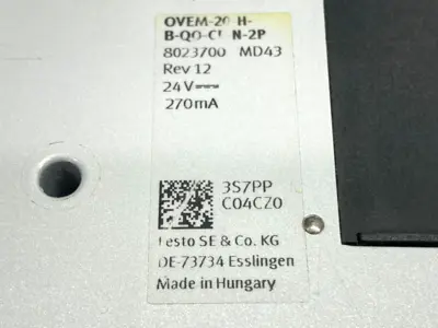 Used Festo Pneumatic Vacuum Generator 24V 8023700 Solenoid Valves Michigan US | Maverick Industrial Sales #1390882
