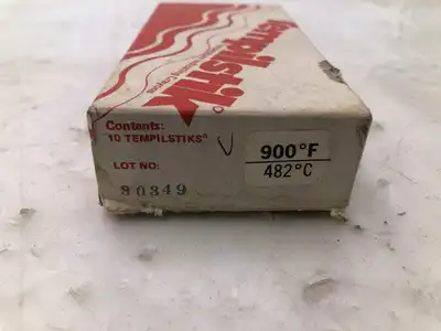 Tempilstik 30349 Temperature Indicating Marker 900°F -NIB of 8