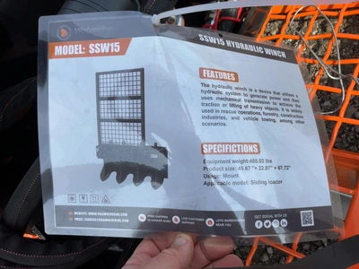 Used WOLVERINE SSW15 HYDRAULIC WINCH SKID STEER ATTACHMENT Misc Construction Attachements Michigan US | Miedema Asset Management Group #1768771