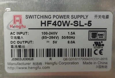 🔥NIB HENGFU HF40W-SL-5 5V8A Switching Mode Power Supply FAST USA SHIPPING