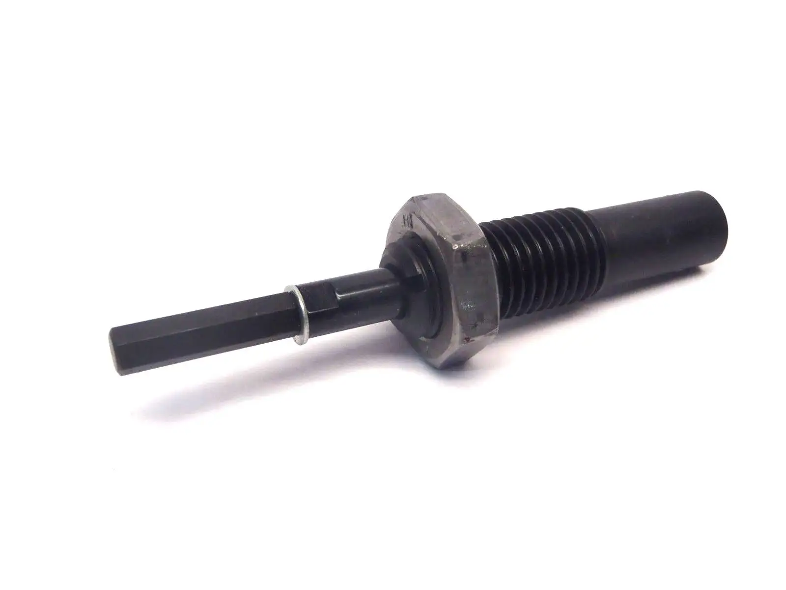 Black Proximity Sensor End Stop Spring Adapter 1" 5/8" Thread - Used