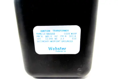 NEW WEBSTER 12-8A0202 IGNITION TRANSFORMER 128A0202