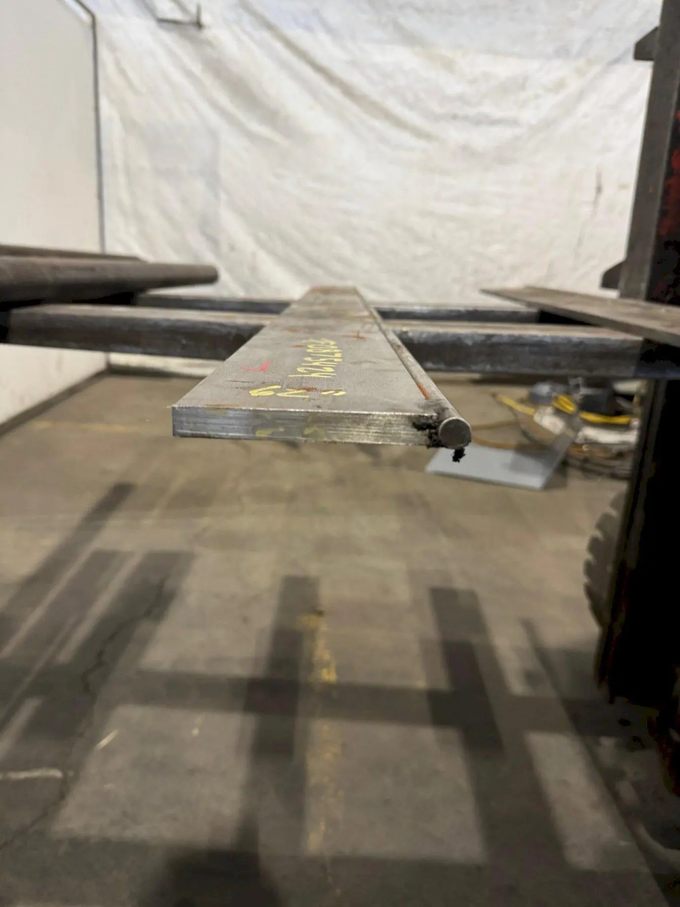 62" X 4 1/2" X 1/2" PRESS BRAKE RADIUS DIE. STOCK# 0875424
