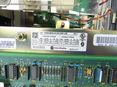 Allen Bradley 1336SB060VAADSGM1CHA2CL6EC AC Drive VFD 75Hp 76kva 460V Enclosure