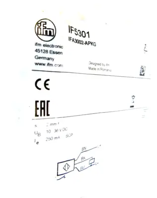NEW IFM EFECTOR IF5301 INDUCTIVE SENSOR IFA3002-APKG