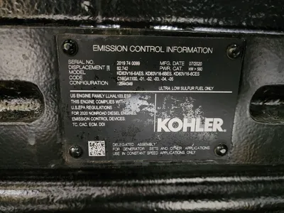 New Surplus 3250KW Diesel Generator Kohler KD3250 480 Volts TIER 2 Instock Warranty