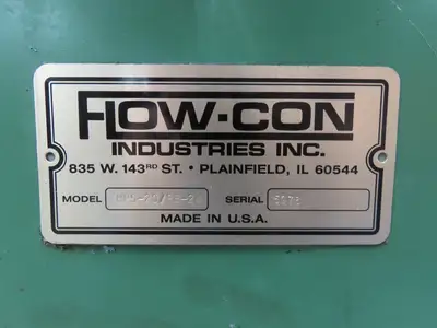 Flo Con HPS-20/PB-24 Metalworking Coolant Chip Filter Magnetic Drum Cloth Filter