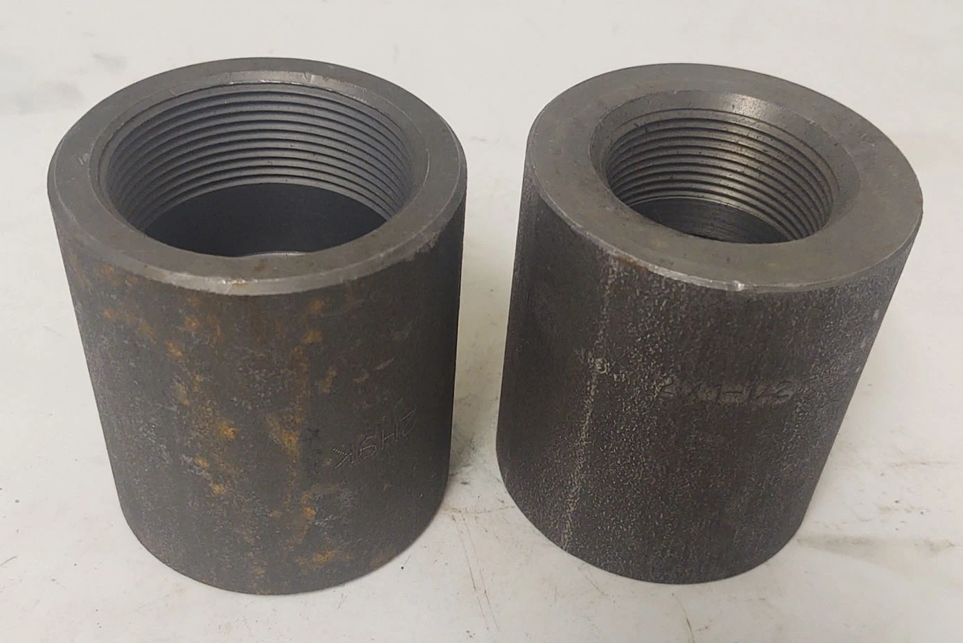 🔥(QTY 2) 2" x 1-1/2" Threaded Steel Pipe Reducing Reducer Coupling