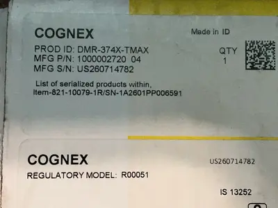 Used COGNEX DMR374XTMAX Barcode Scanners Ohio US | HGR 24 #1300031