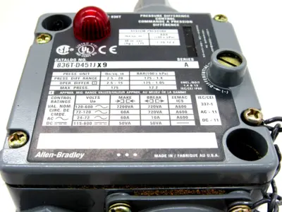 NEW ALLEN BRADLEY 836T-D451JX9 PRESSURE DIFFERENCE CONTROL 836TD451JX9