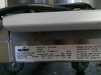 Nuaire 5ft 540-500 A2 Biosafety/Biological Safety Cabinet w/UV & Stand +Warranty