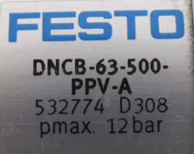 NEW FESTO DNCB-63-500-PPV-A CYLINDER 532774 DNCB63500PPVA