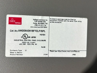 New | in-Stock NVENT HOFFMAN AMOD843918FTCLP/SPL Electrical Boxes Indiana US | J&J Industrial Supply #1388193