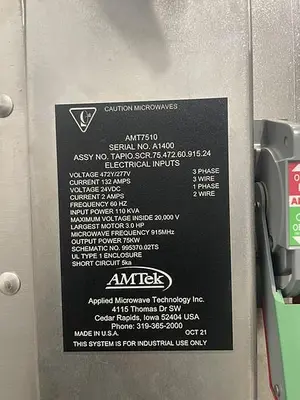 Used AMTEK AMT7510 Belt Dryers Texas US | Bakery Machinery and Engineering #1770331