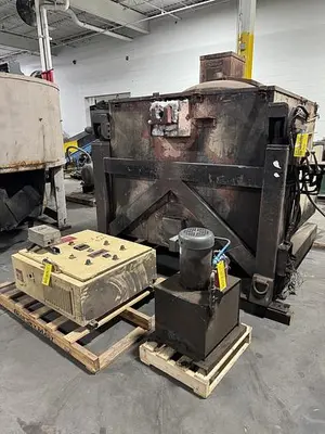 USED 2001 THERMTRONIX GAS FIRED TILTING FURNACE GT-2000